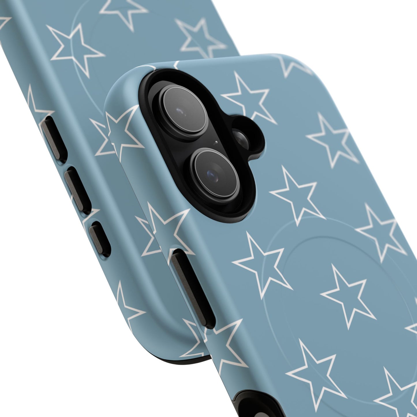 Blue Star Pattern Magnetic Phone Case — Tough Protective iPhone Cover
