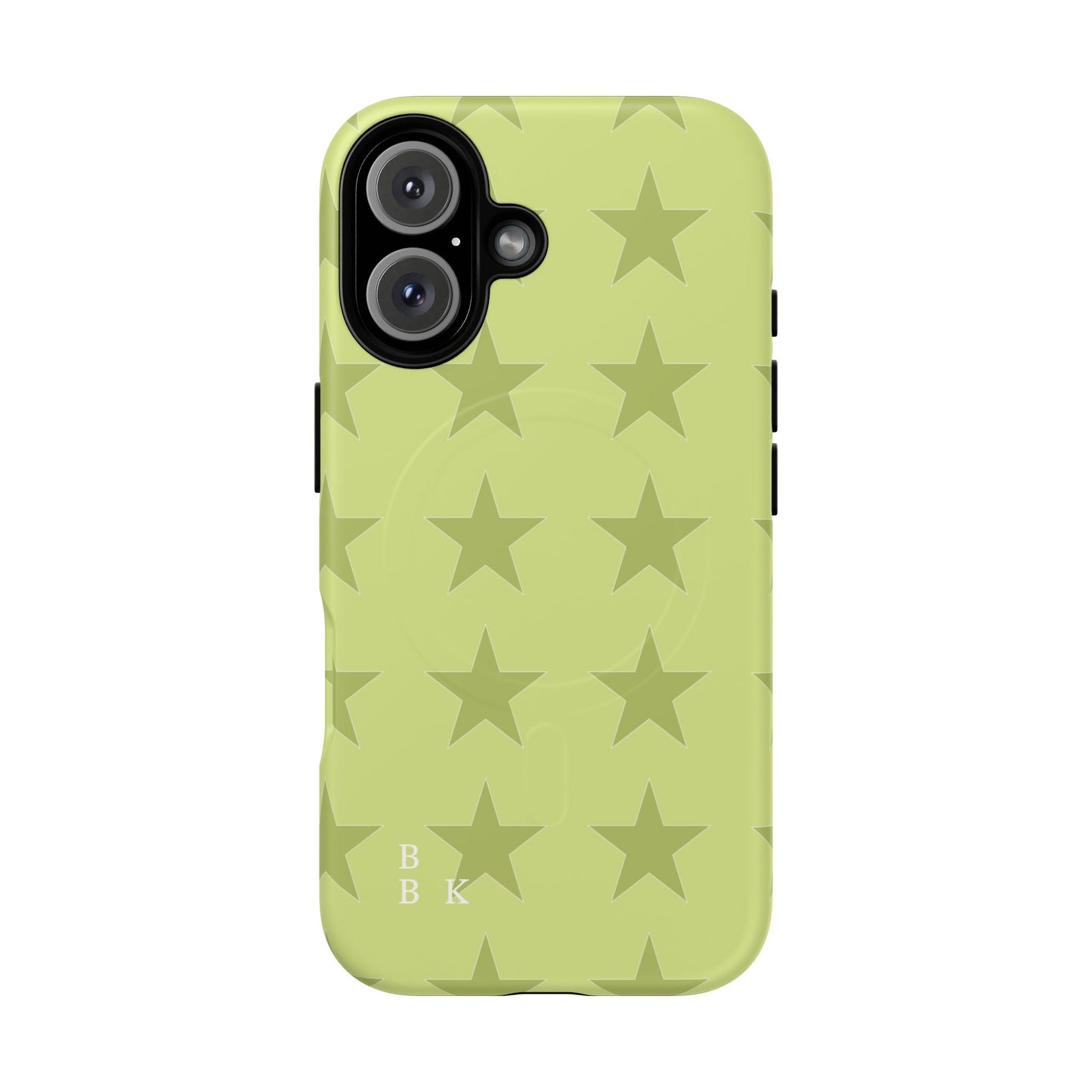 Olive Star Pattern Tough Magnetic Phone Case — Slim Protective iPhone Cover