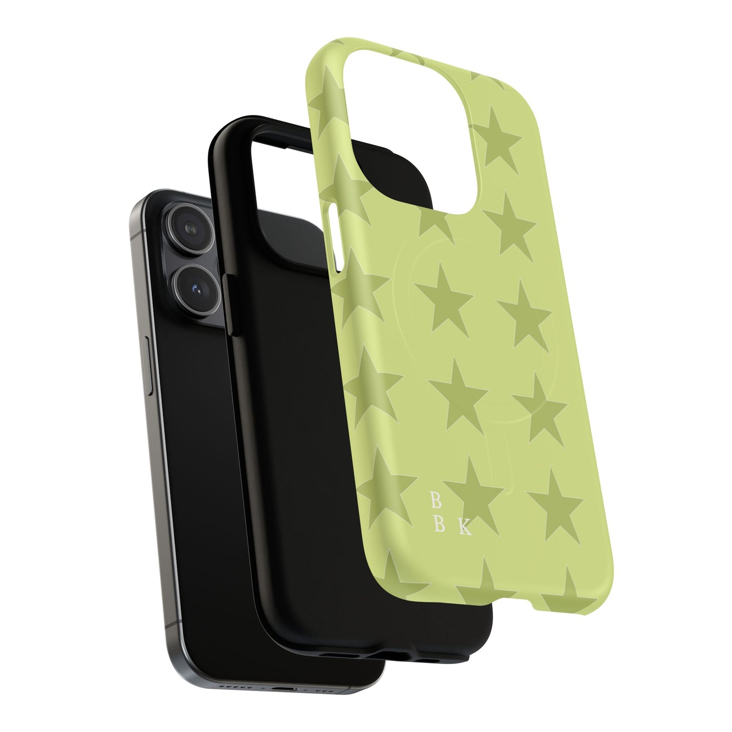 Olive Star Pattern Tough Magnetic Phone Case — Slim Protective iPhone Cover