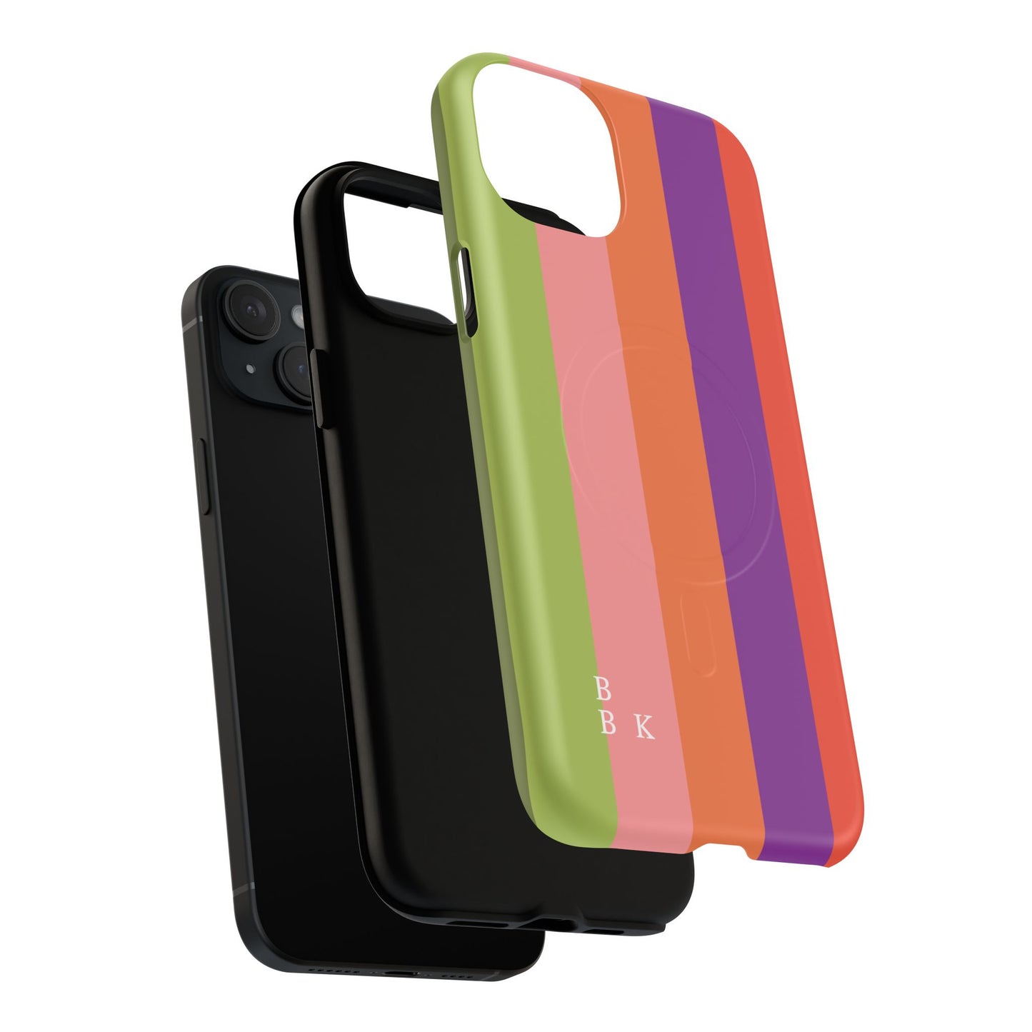 Bold Retro Stripe Magnetic Phone Case — Tough Protective iPhone Cover
