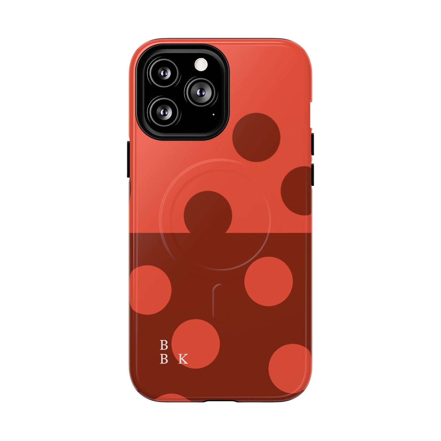 Red Polka Dot Magnetic Tough Case — Protective Phone Cover with MagSafe