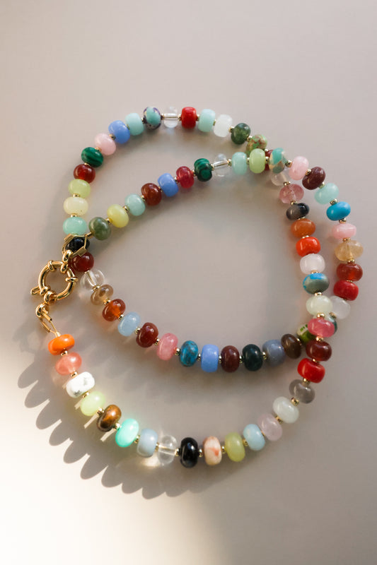 Multi-Colored Gemstone Necklace