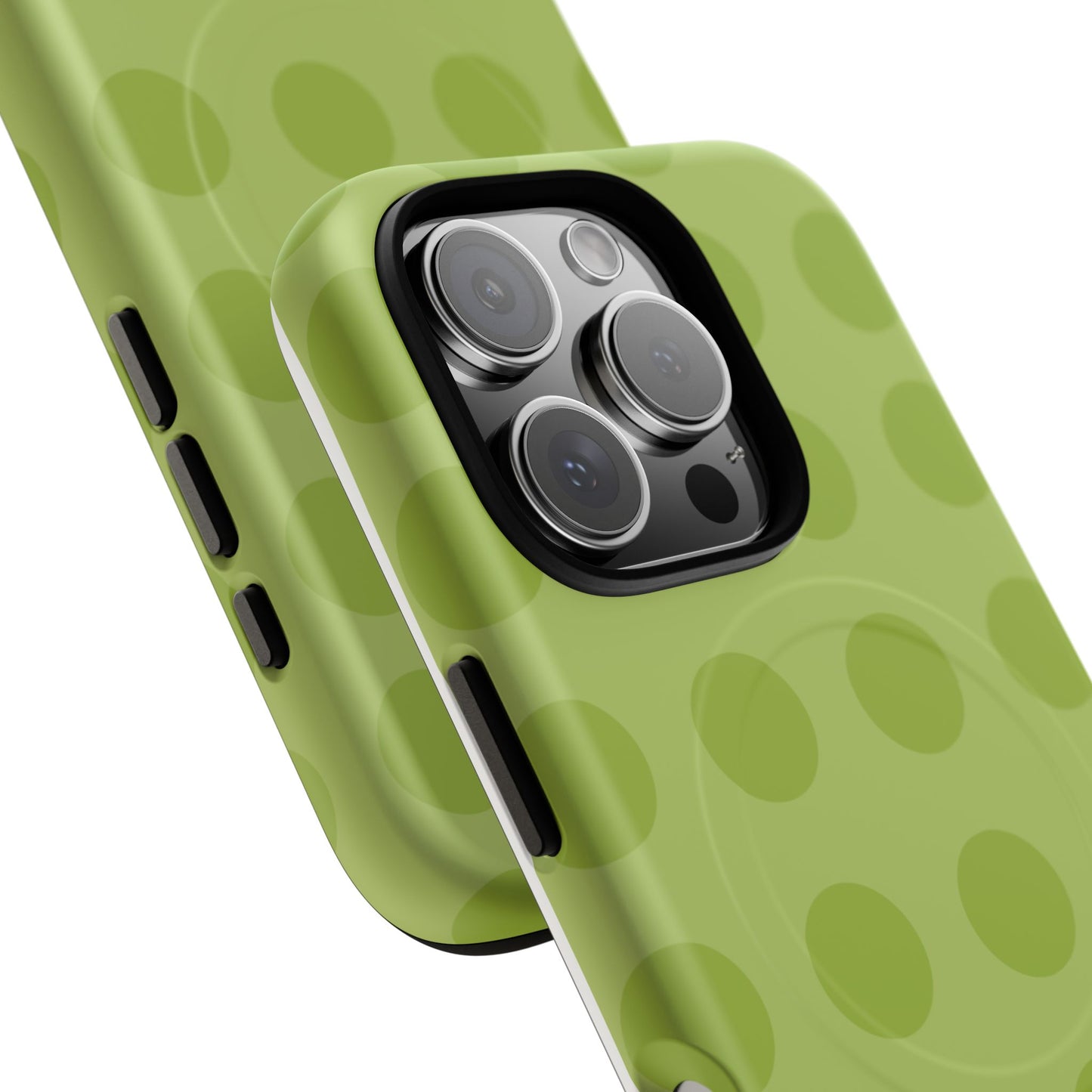 Green Polka Dot Tough Magnetic Phone Case — Slim Magnetic Protective Cover