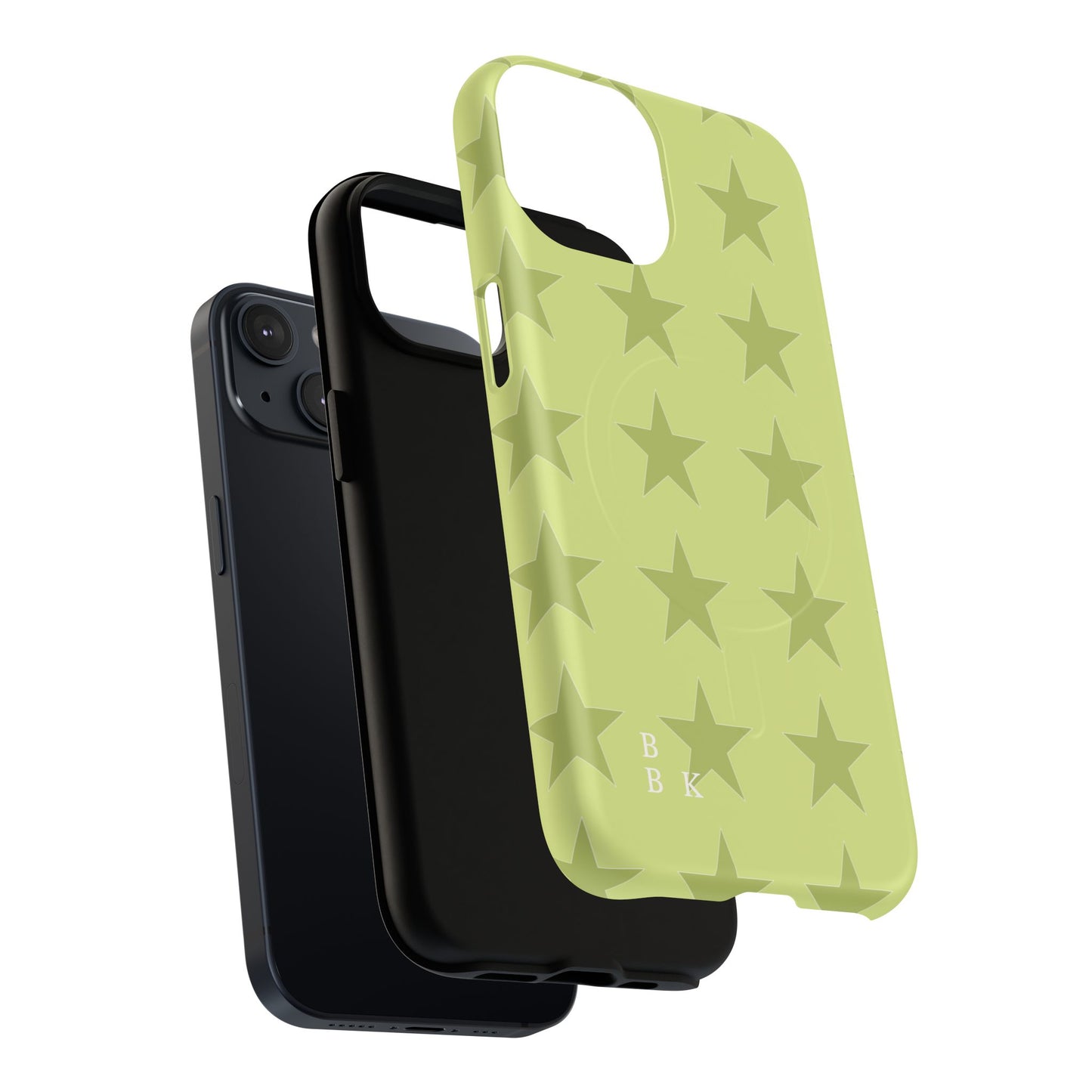 Olive Star Pattern Tough Magnetic Phone Case — Slim Protective iPhone Cover