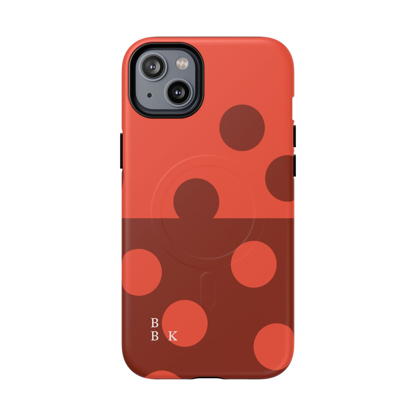 Red Polka Dot Magnetic Tough Case — Protective Phone Cover with MagSafe