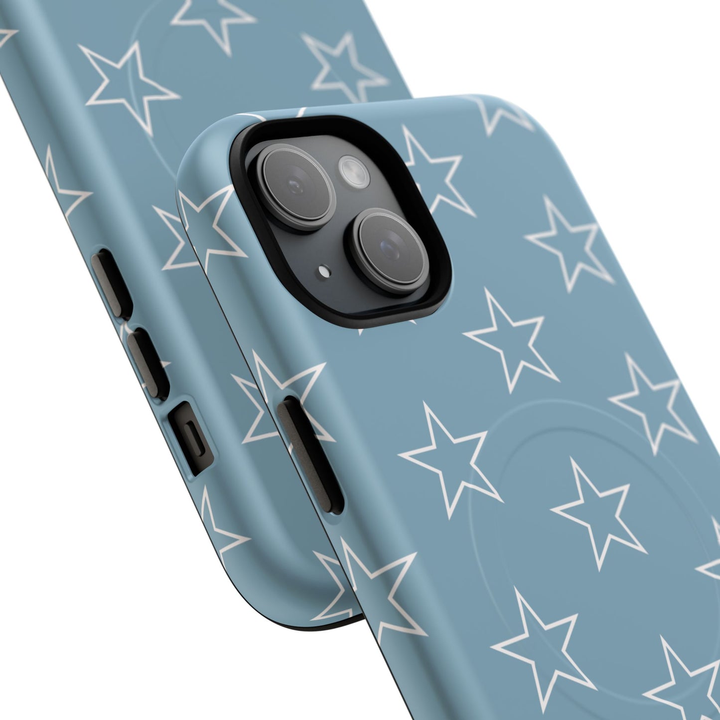 Blue Star Pattern Magnetic Phone Case — Tough Protective iPhone Cover