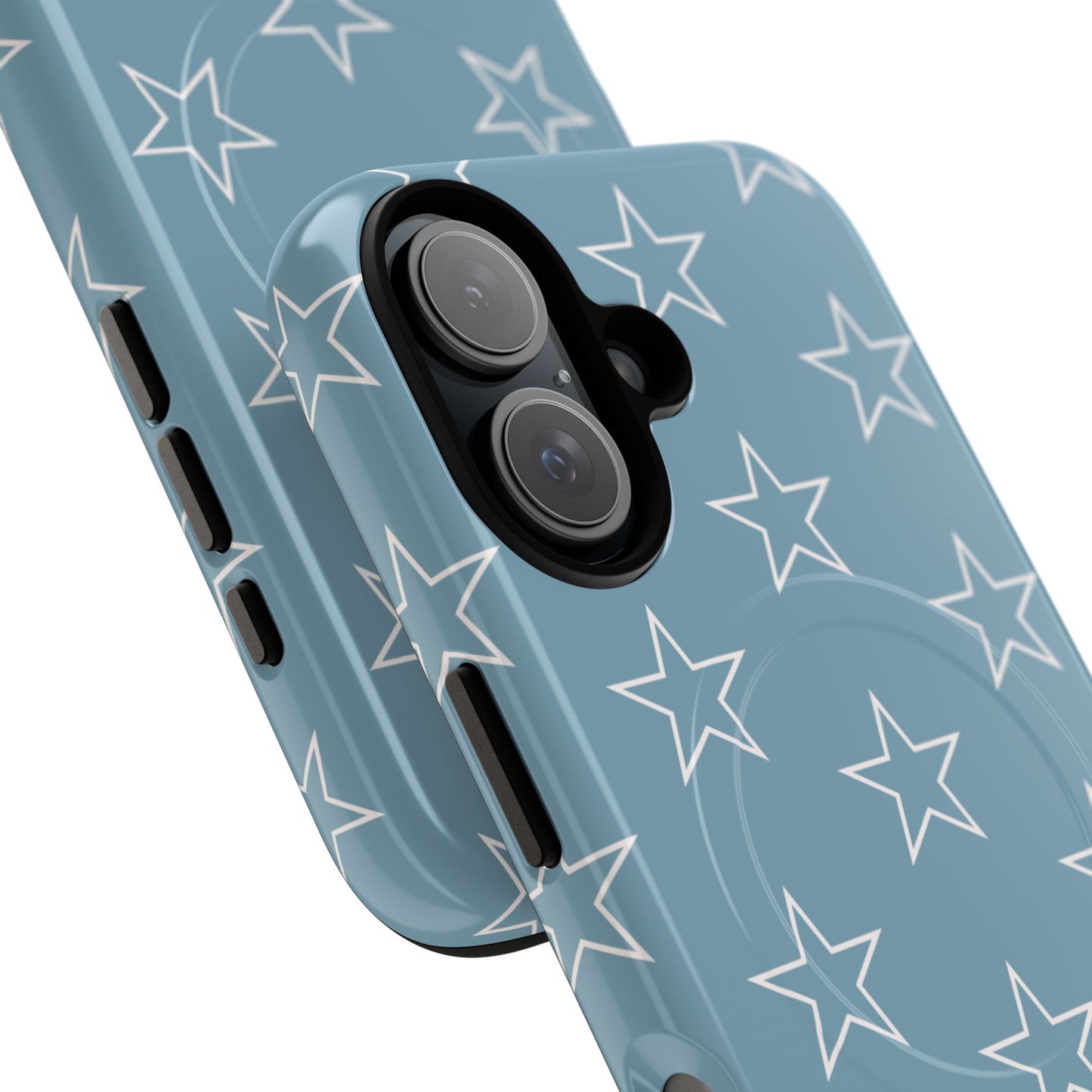 Blue Star Pattern Magnetic Phone Case — Tough Protective iPhone Cover