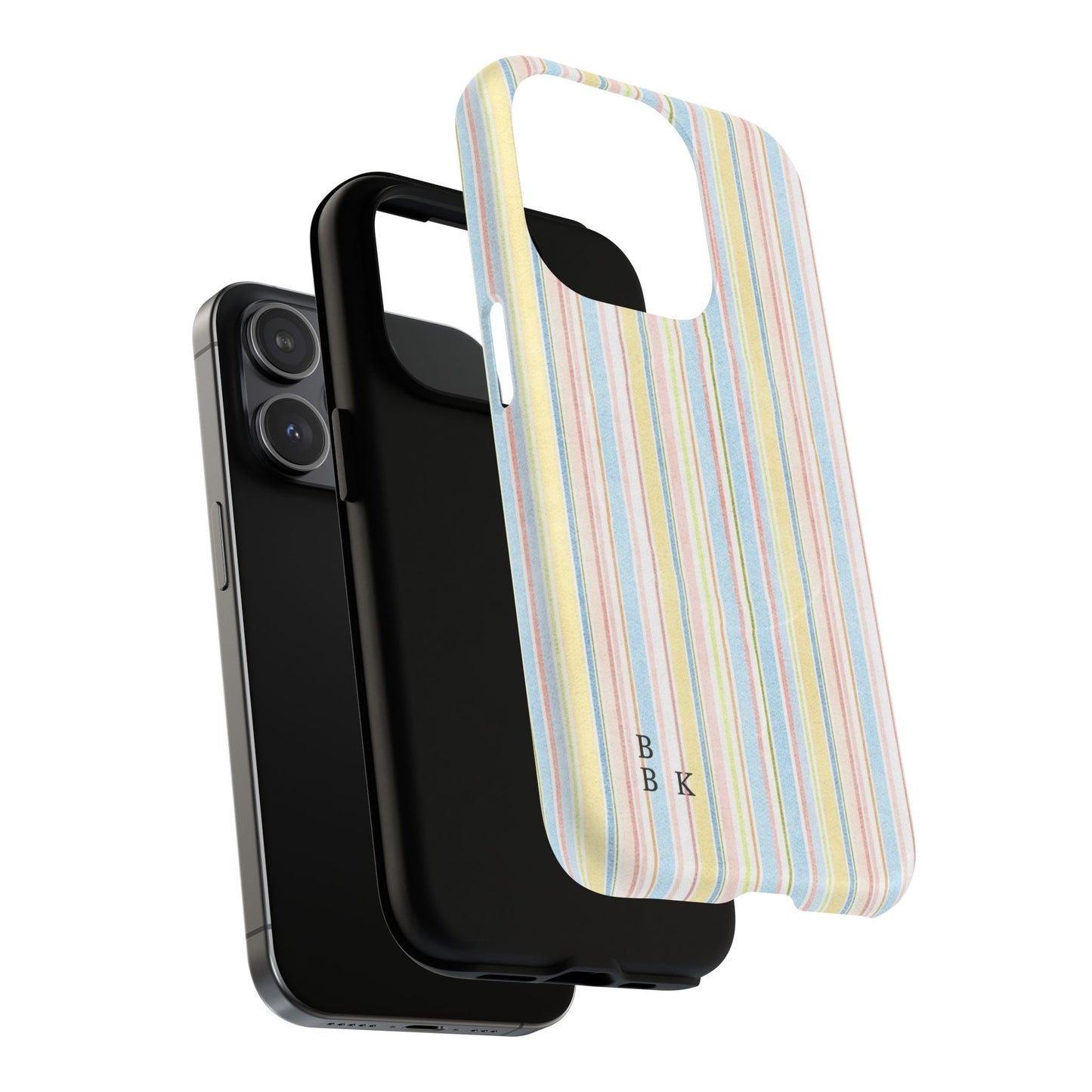 Striped Pastel Phone Case — Tough Magnetic Protection