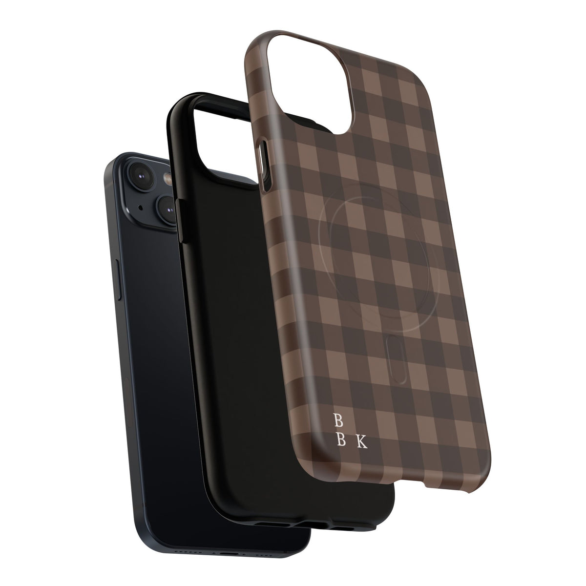 Brown Buffalo Plaid Tough Magnetic Phone Case