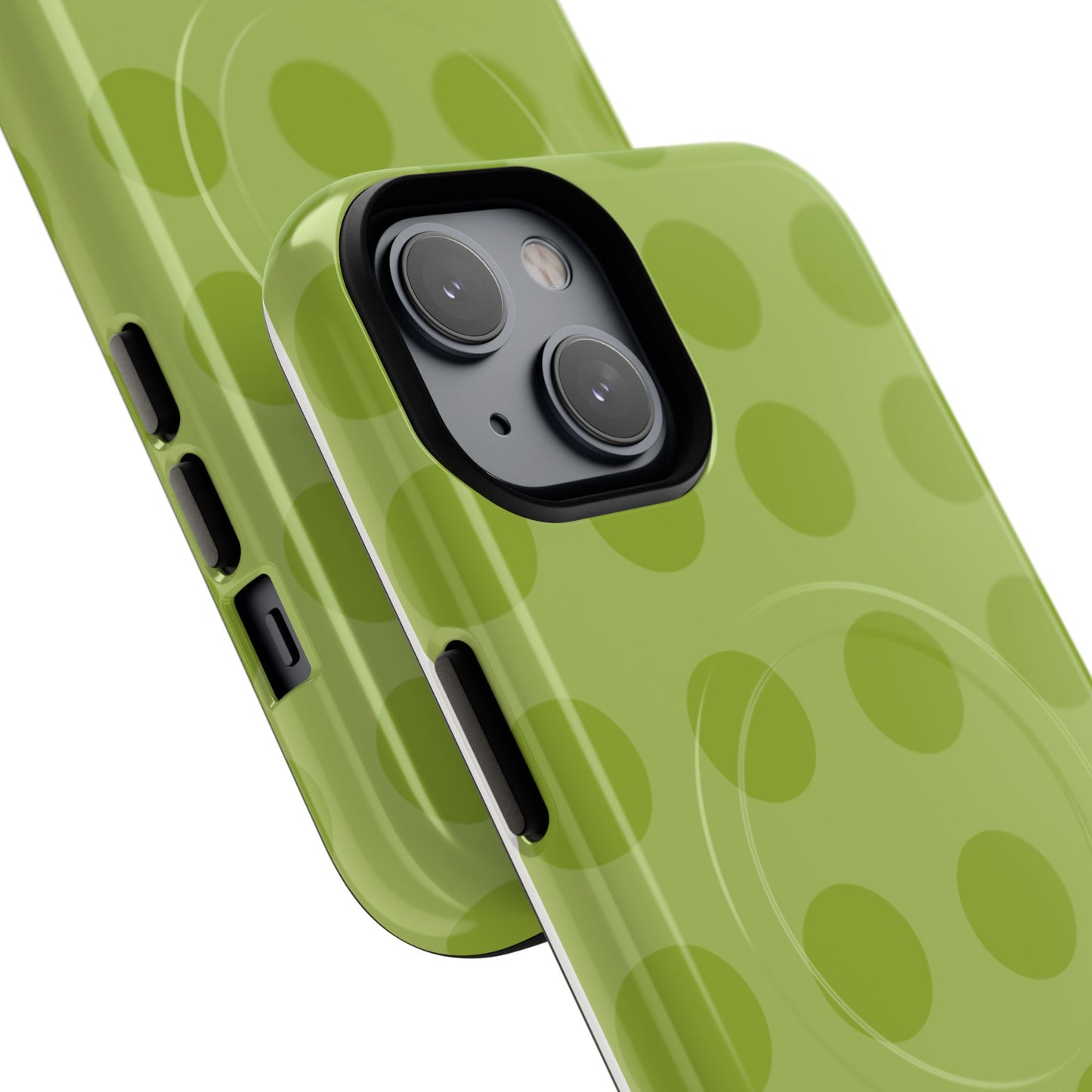Green Polka Dot Tough Magnetic Phone Case — Slim Magnetic Protective Cover