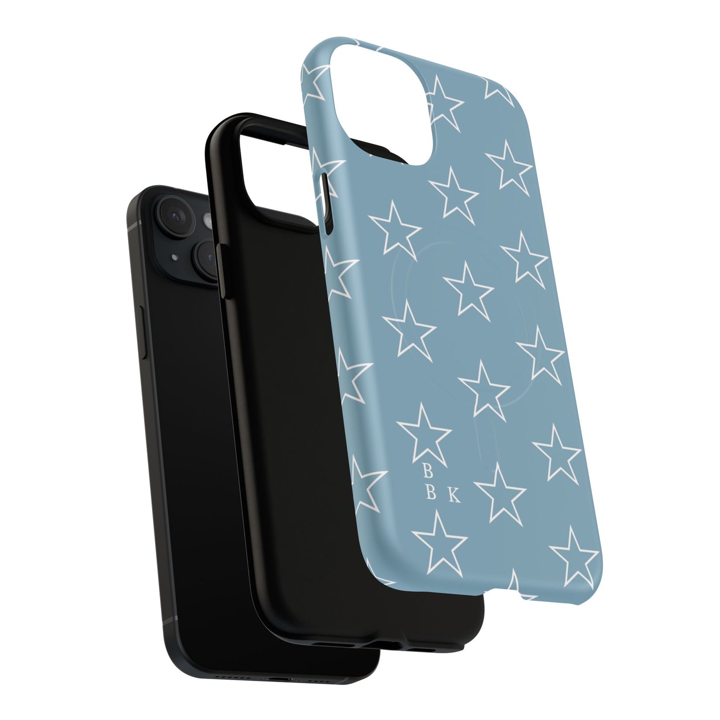 Blue Star Pattern Magnetic Phone Case — Tough Protective iPhone Cover