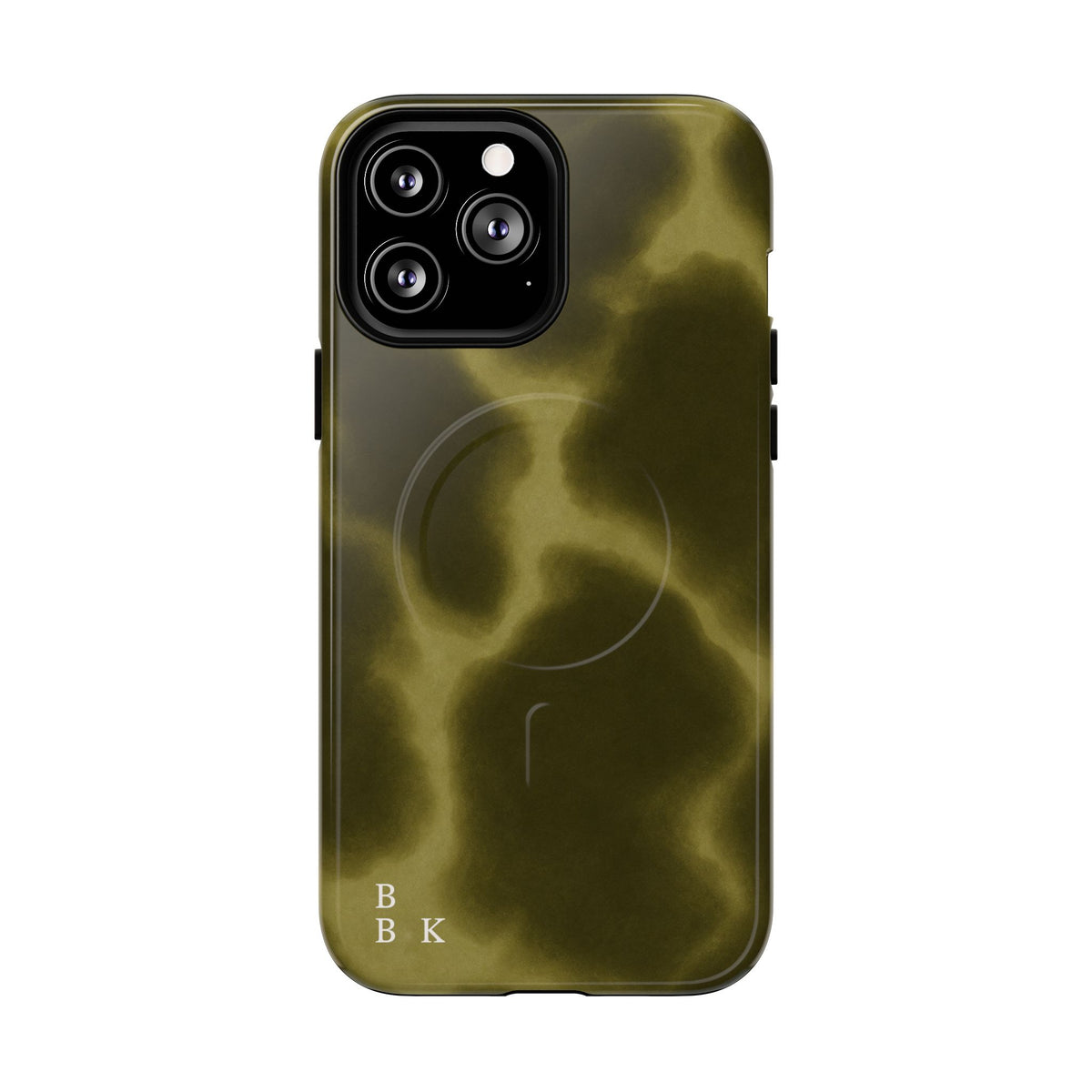 Olive Smoke Magnetic Phone Case — Tough Protective MagSafe-Compatible Cover
