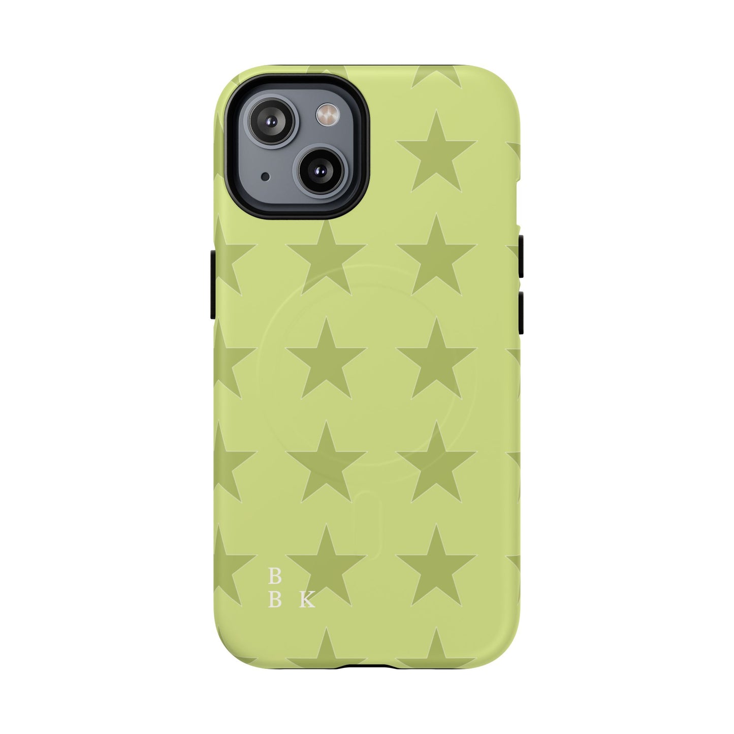 Olive Star Pattern Tough Magnetic Phone Case — Slim Protective iPhone Cover