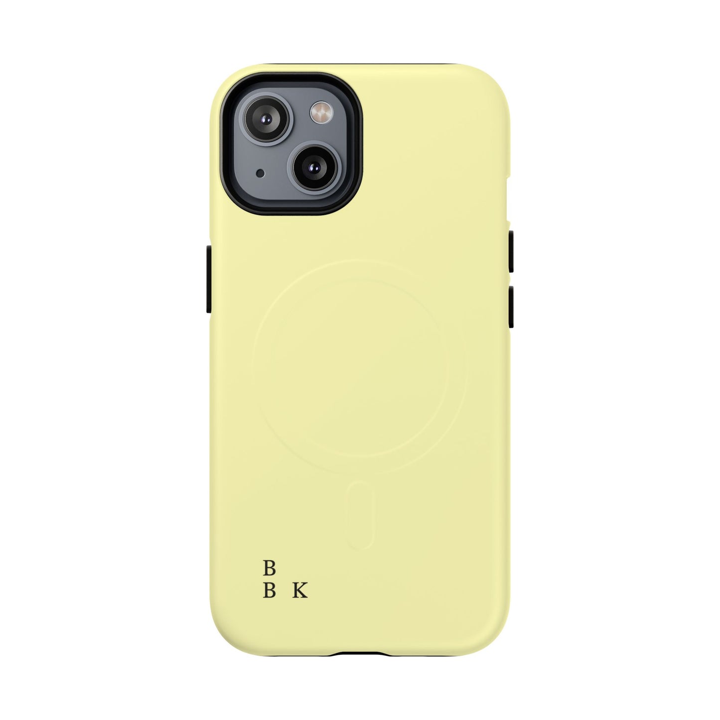 MagSafe Tough Phone Case — Slim Magnetic Protective Case (Pastel Yellow)