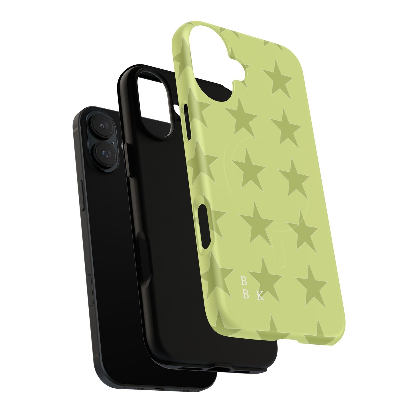Olive Star Pattern Tough Magnetic Phone Case — Slim Protective iPhone Cover