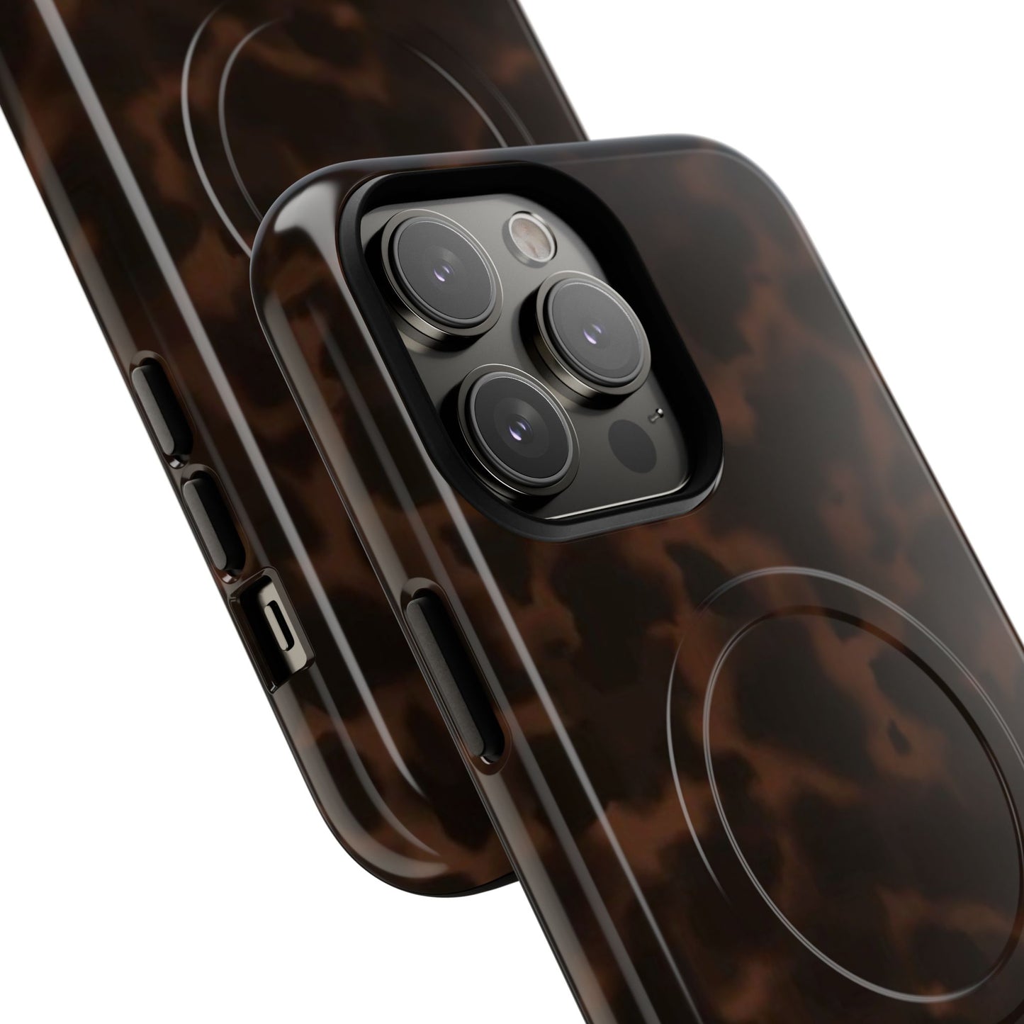 Tortoiseshell Magnetic Phone Case — Slim Tough MagSafe-Compatible Protection