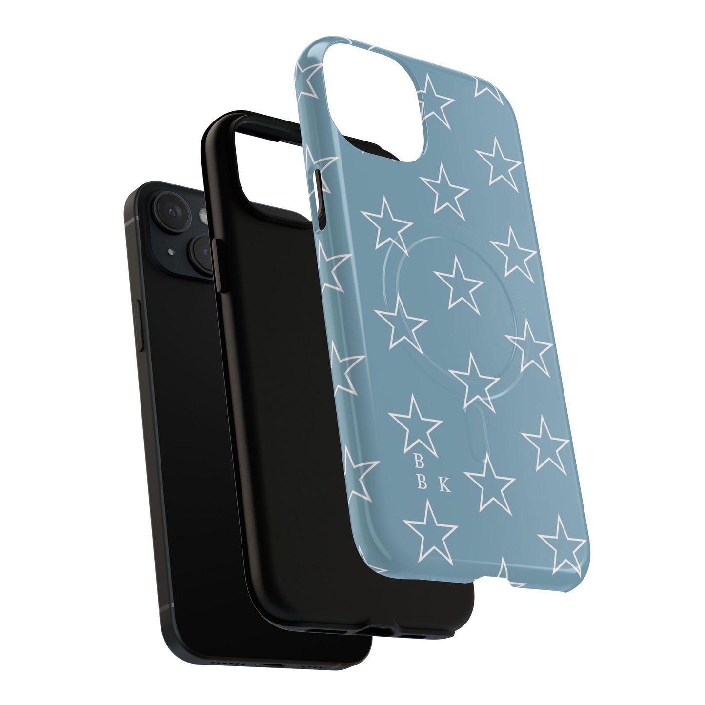 Blue Star Pattern Magnetic Phone Case — Tough Protective iPhone Cover