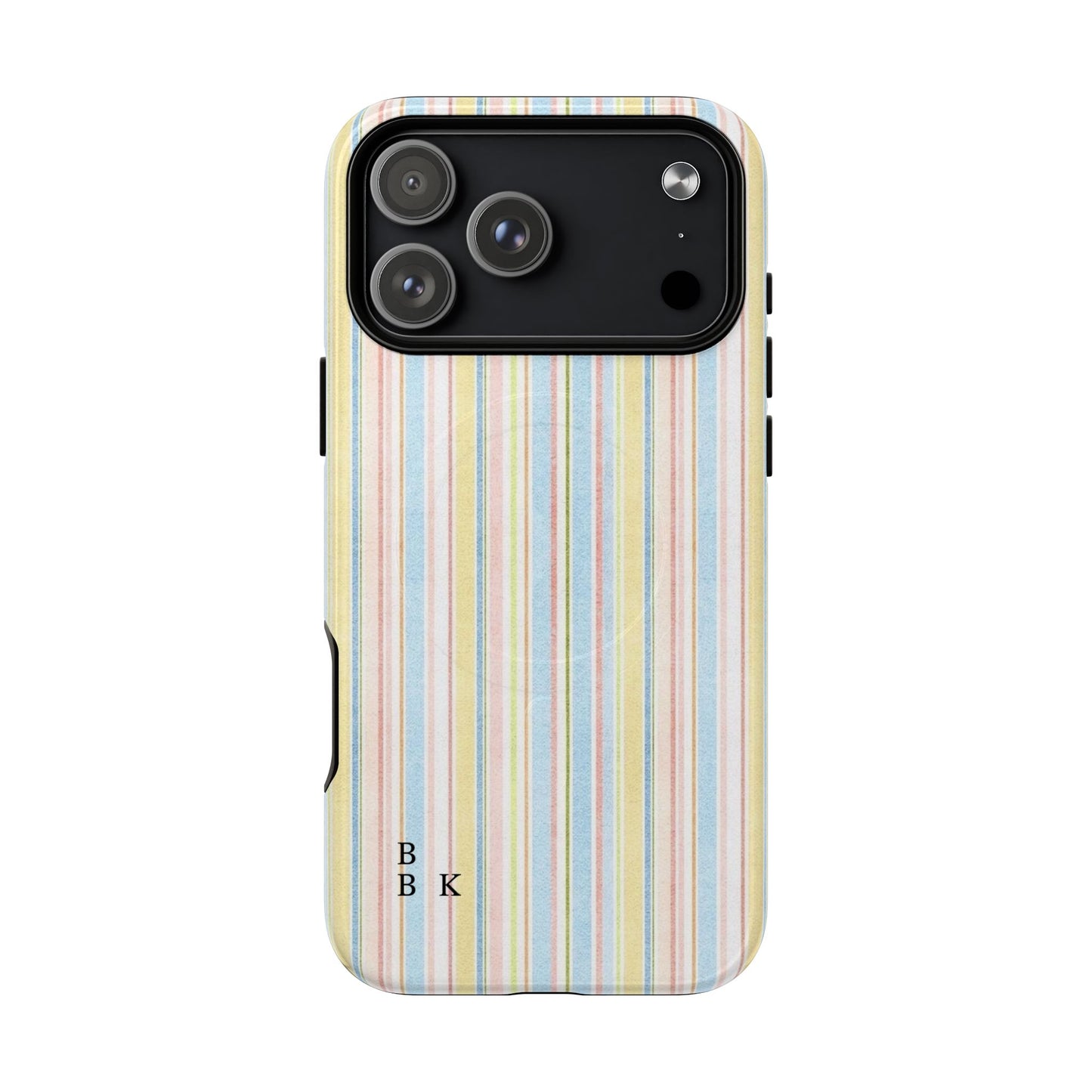 Striped Pastel Phone Case — Tough Magnetic Protection