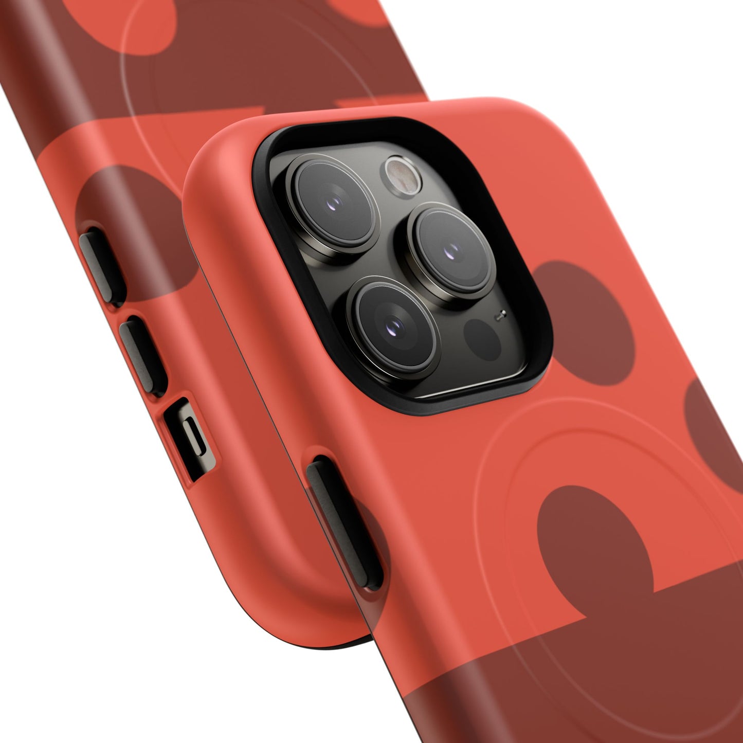Red Polka Dot Magnetic Tough Case — Protective Phone Cover with MagSafe