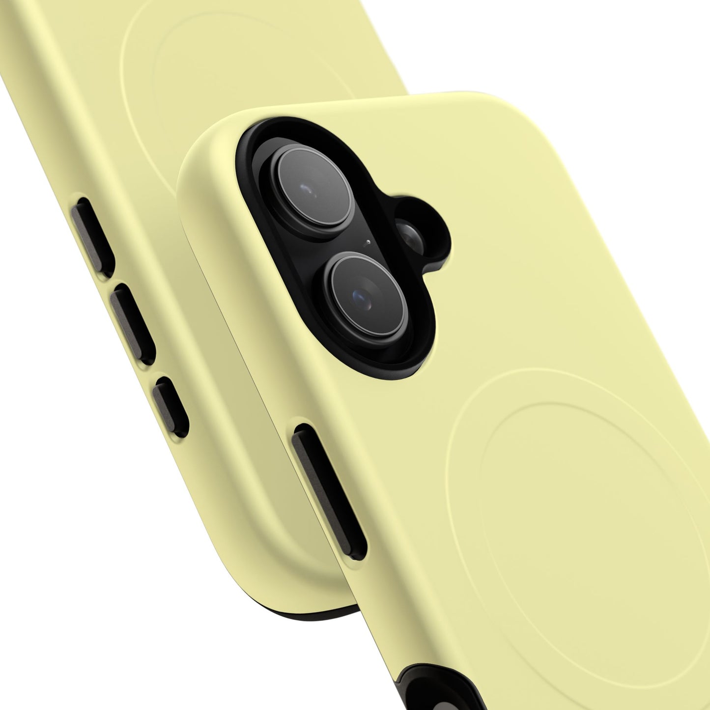 MagSafe Tough Phone Case — Slim Magnetic Protective Case (Pastel Yellow)