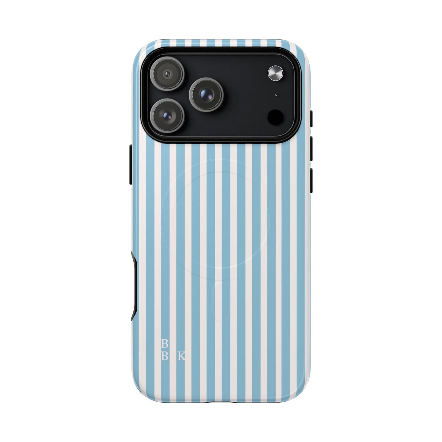 MagSafe Phone Case — Blue Vertical Stripe Tough Magnetic Protective Cover