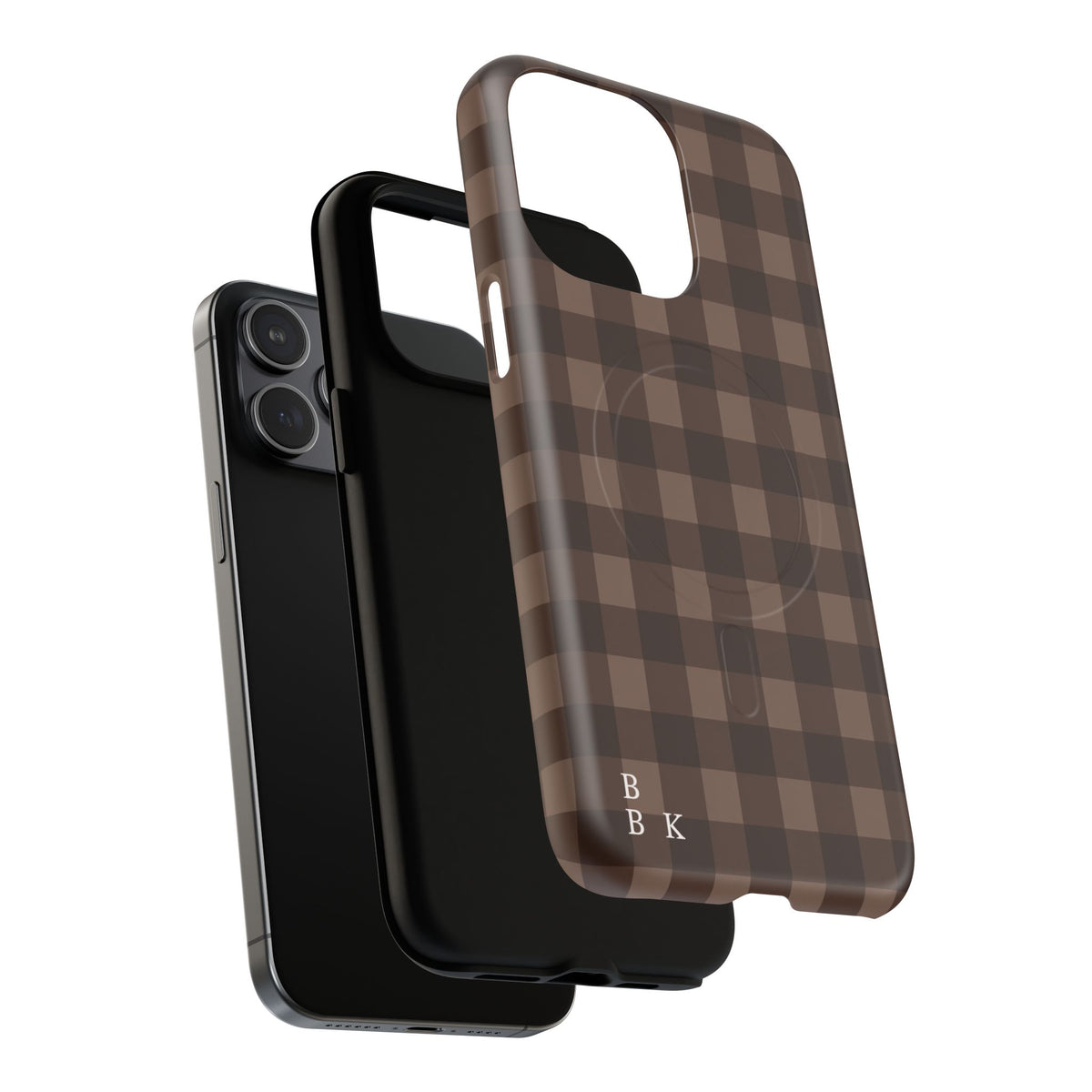 Brown Buffalo Plaid Tough Magnetic Phone Case