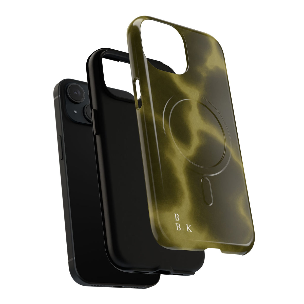 Olive Smoke Magnetic Phone Case — Tough Protective MagSafe-Compatible Cover