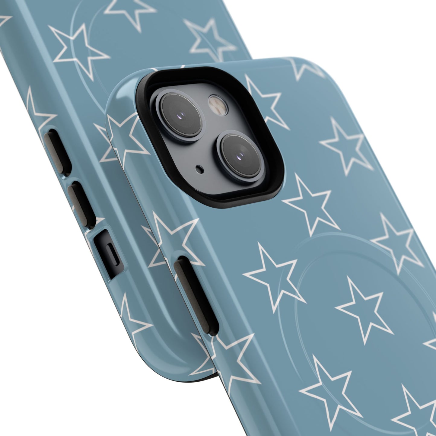 Blue Star Pattern Magnetic Phone Case — Tough Protective iPhone Cover