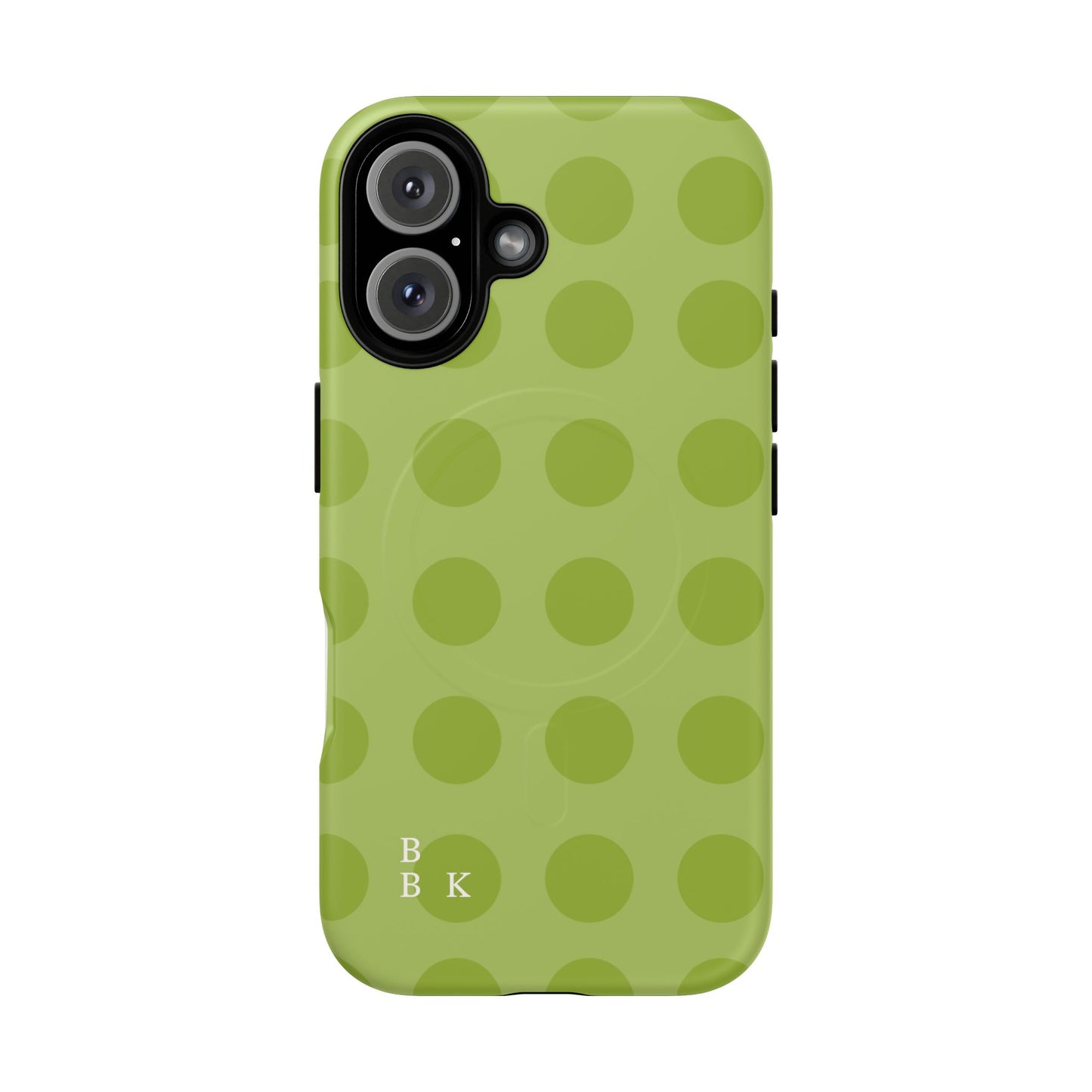 Green Polka Dot Tough Magnetic Phone Case — Slim Magnetic Protective Cover