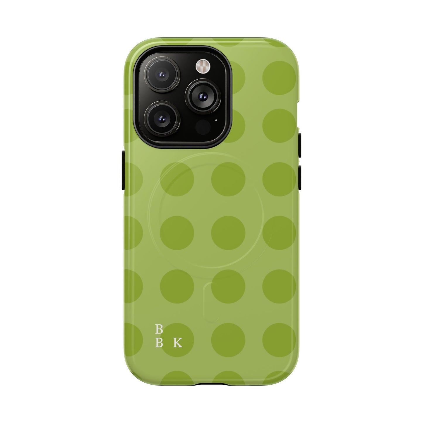 Green Polka Dot Tough Magnetic Phone Case — Slim Magnetic Protective Cover