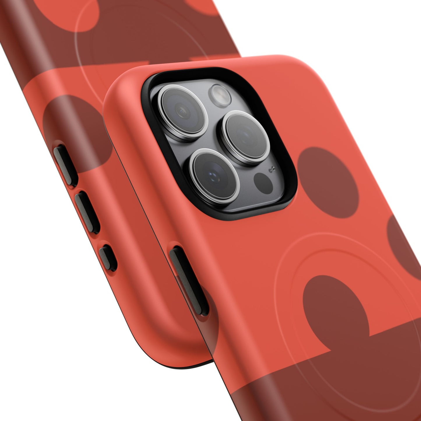 Red Polka Dot Magnetic Tough Case — Protective Phone Cover with MagSafe