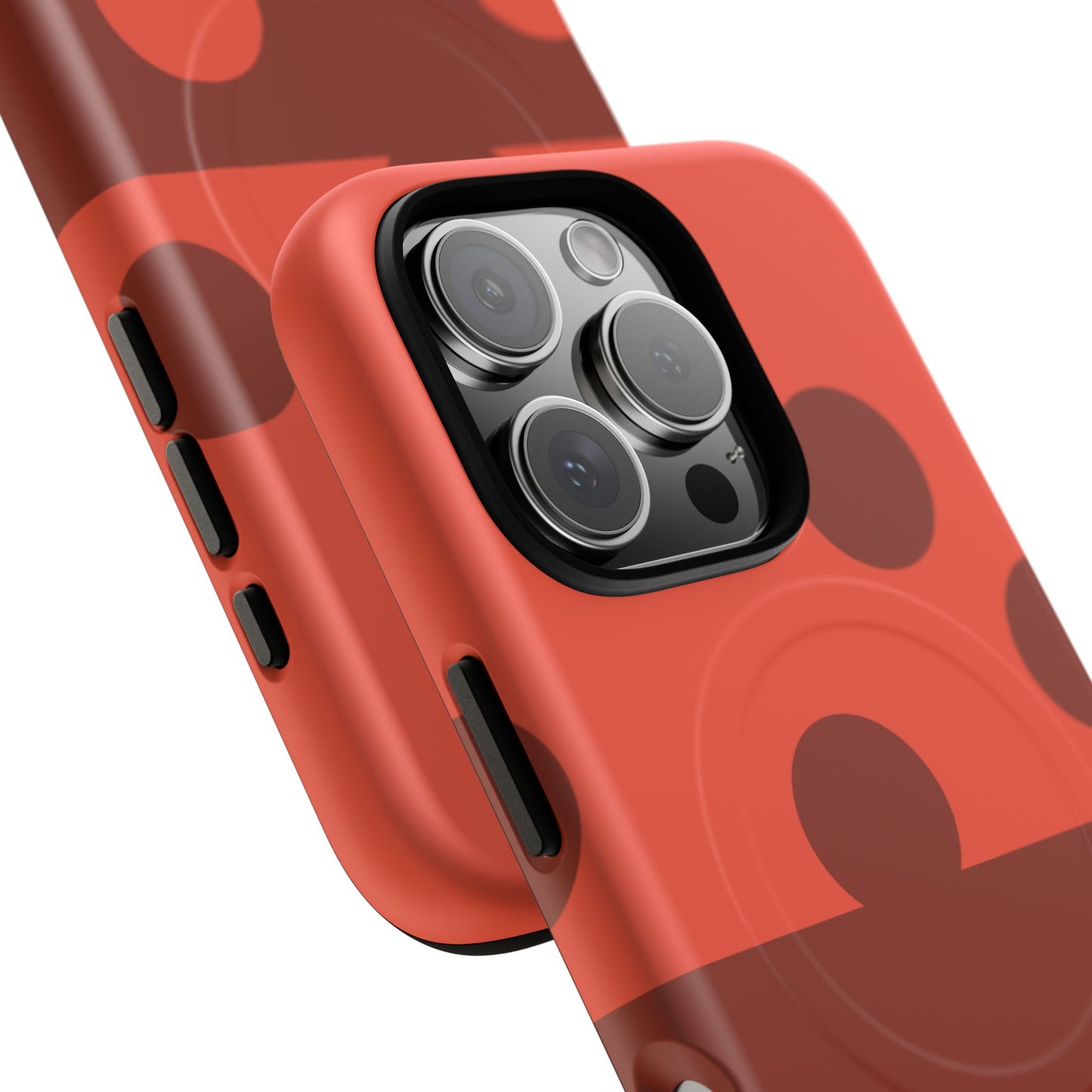 Red Polka Dot Magnetic Tough Case — Protective Phone Cover with MagSafe