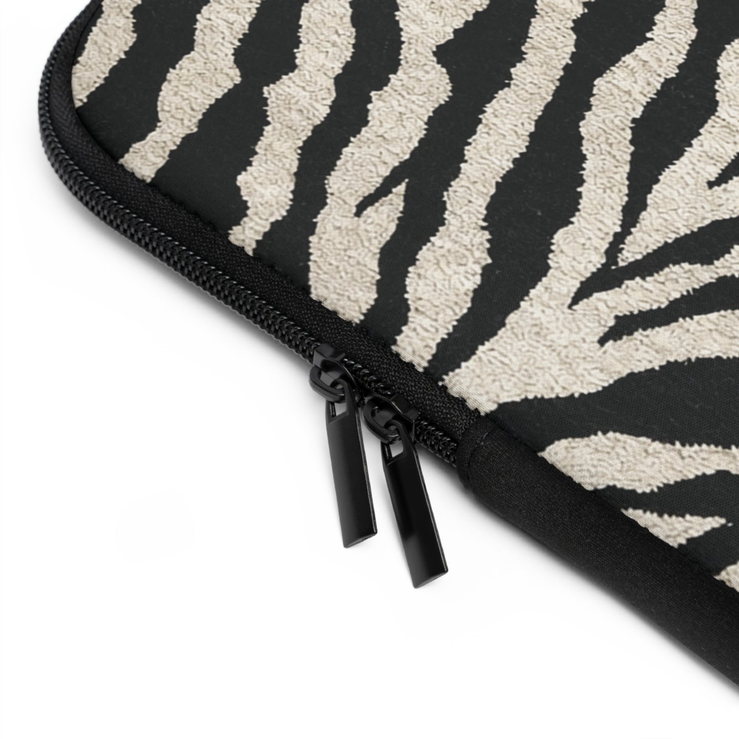 Zebra Print Laptop Sleeve with Monogram