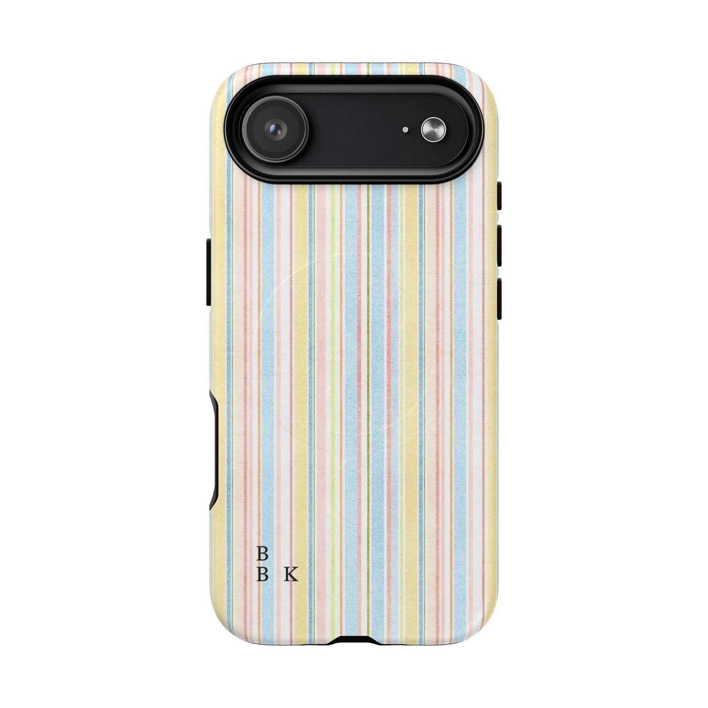 Striped Pastel Phone Case — Tough Magnetic Protection