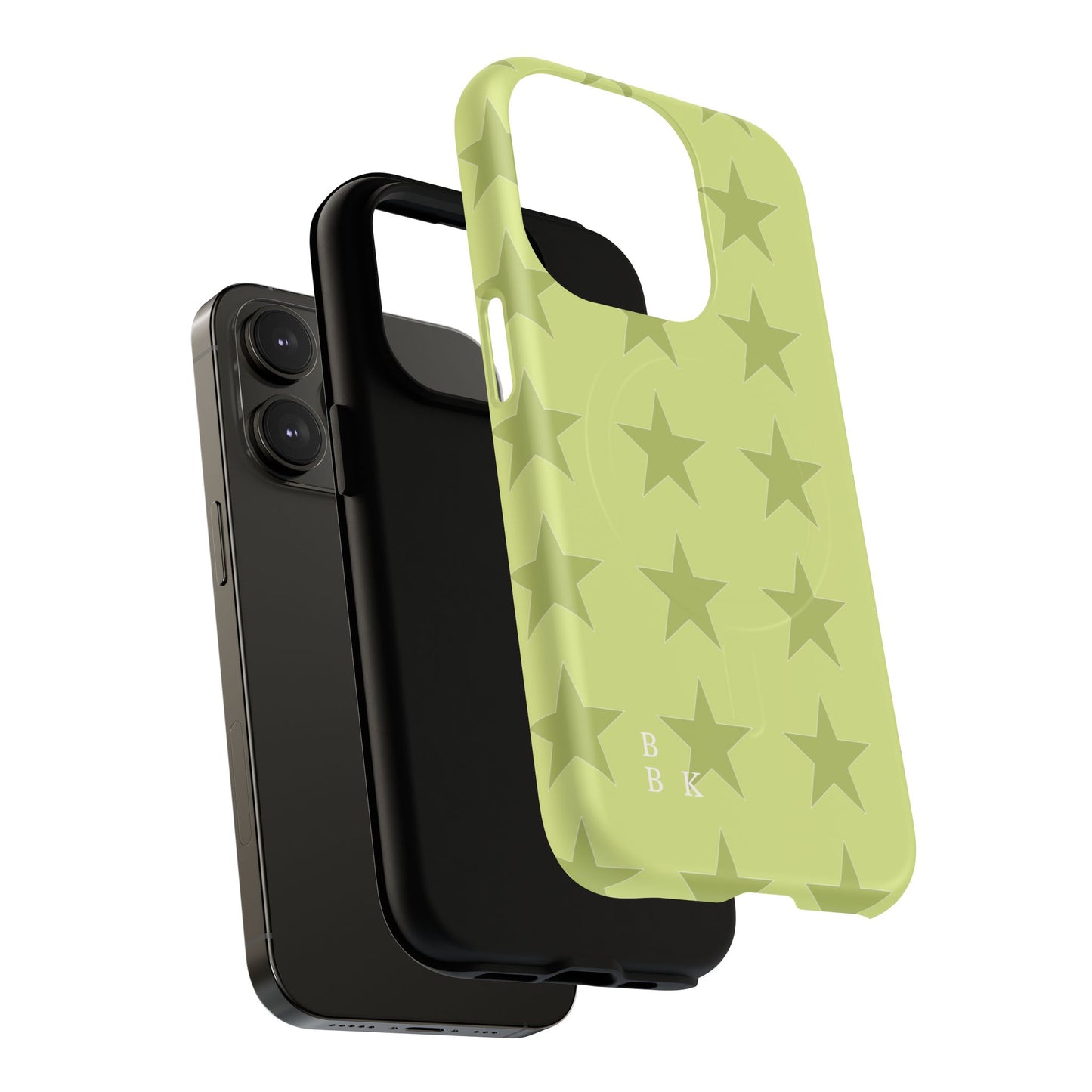 Olive Star Pattern Tough Magnetic Phone Case — Slim Protective iPhone Cover