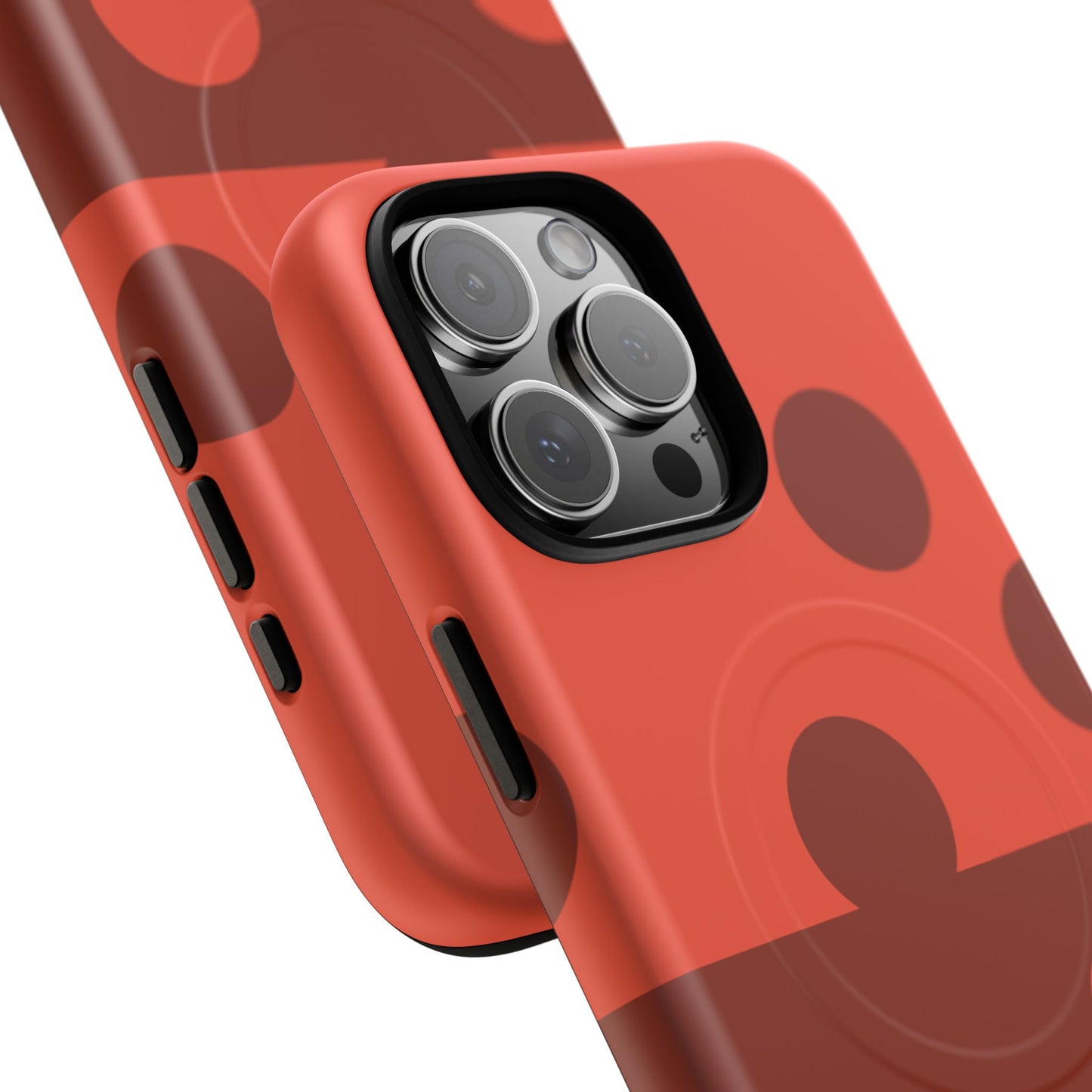 Red Polka Dot Magnetic Tough Case — Protective Phone Cover with MagSafe