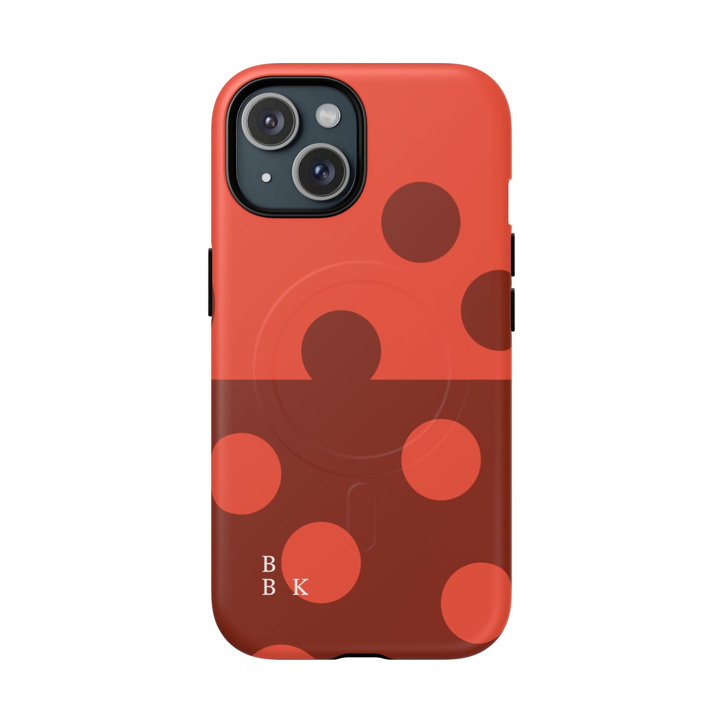 Red Polka Dot Magnetic Tough Case — Protective Phone Cover with MagSafe