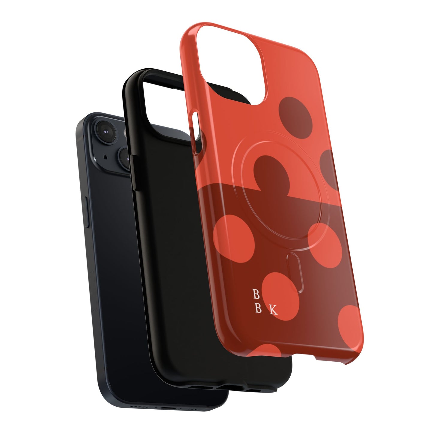 Red Polka Dot Magnetic Tough Case — Protective Phone Cover with MagSafe