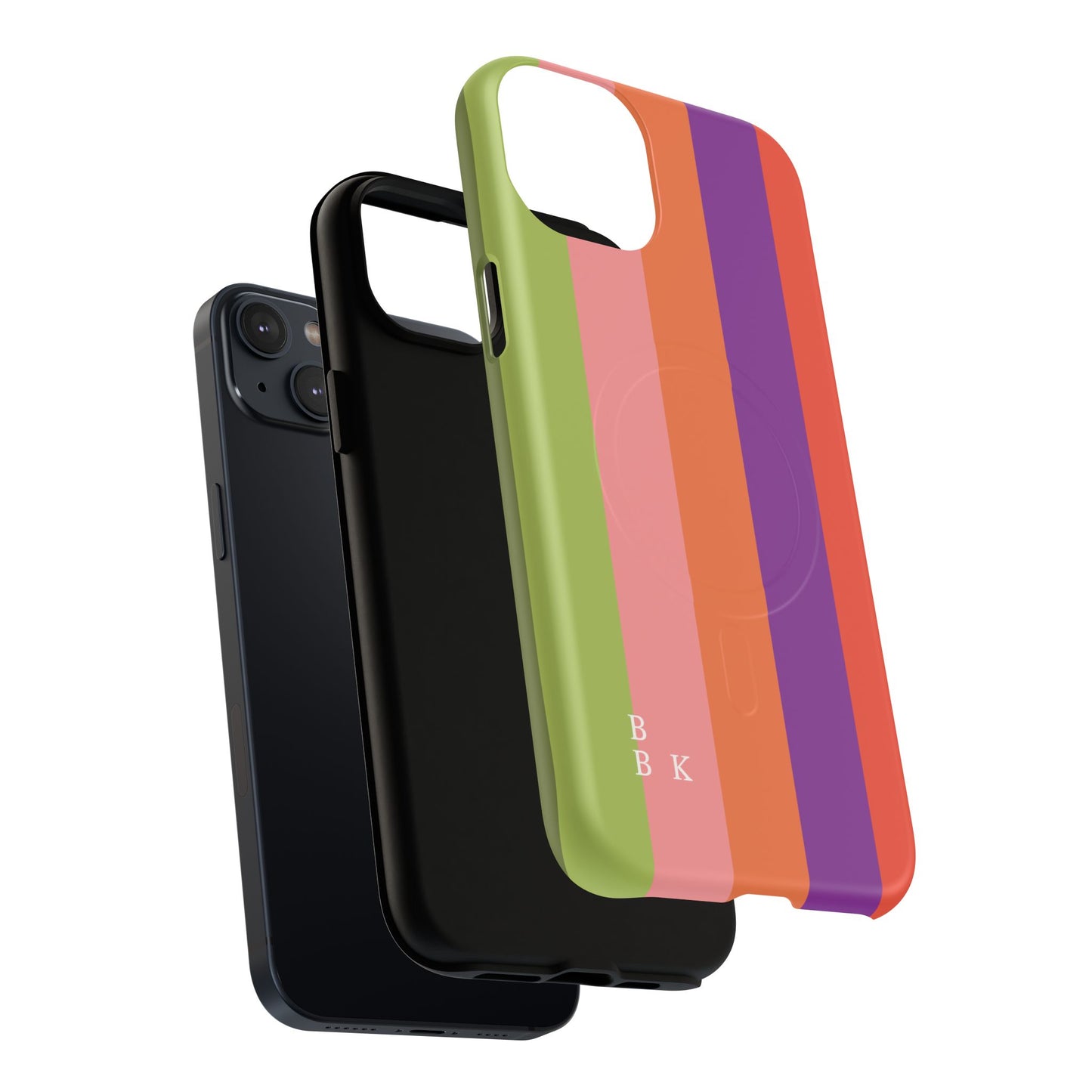 Bold Retro Stripe Magnetic Phone Case — Tough Protective iPhone Cover