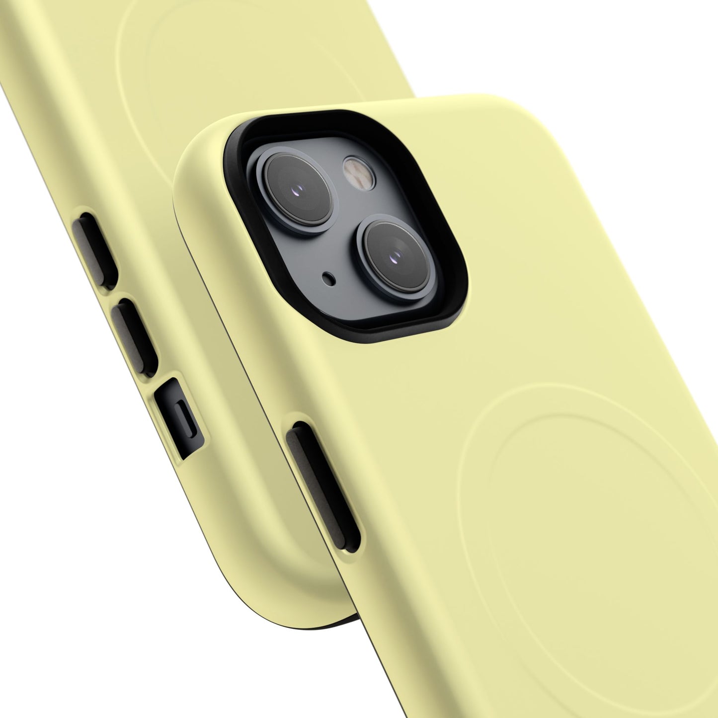 MagSafe Tough Phone Case — Slim Magnetic Protective Case (Pastel Yellow)
