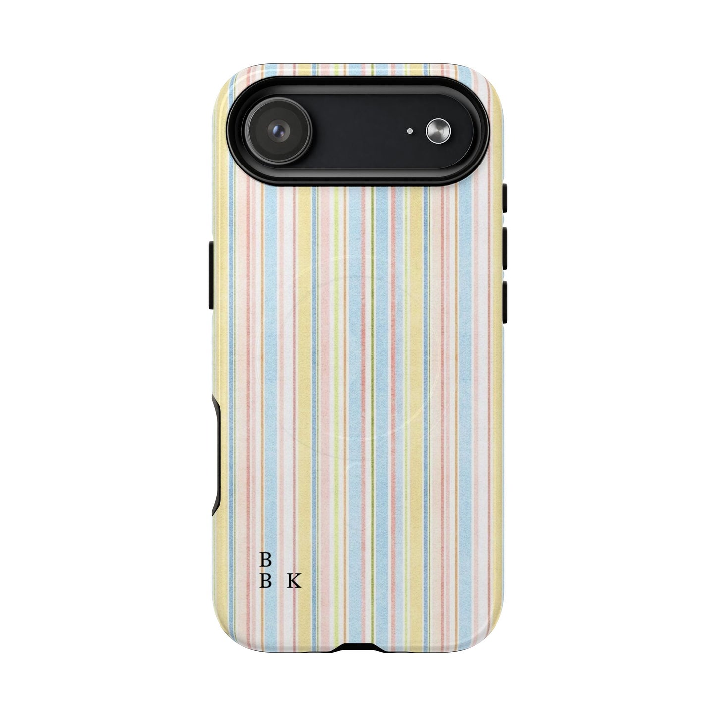Striped Pastel Phone Case — Tough Magnetic Protection
