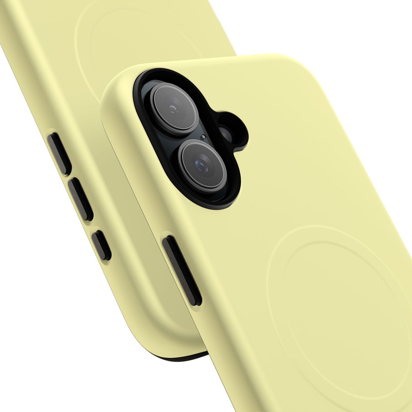 MagSafe Tough Phone Case — Slim Magnetic Protective Case (Pastel Yellow)