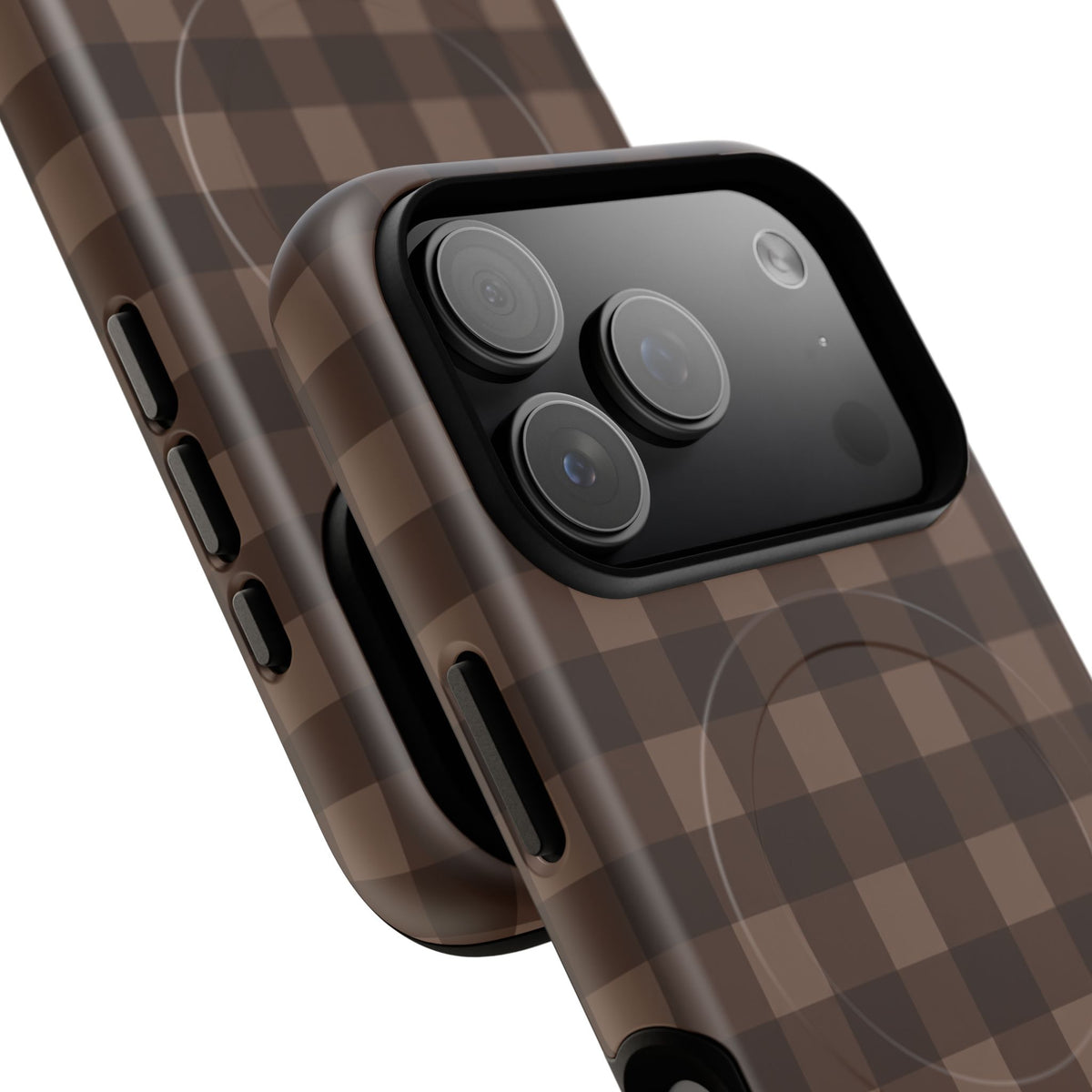 Brown Buffalo Plaid Tough Magnetic Phone Case