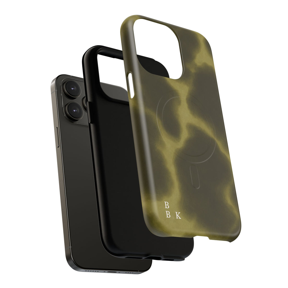 Olive Smoke Magnetic Phone Case — Tough Protective MagSafe-Compatible Cover