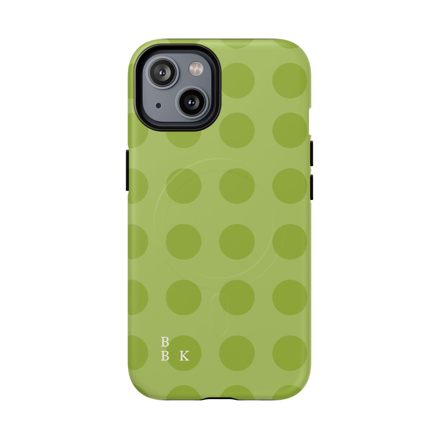 Green Polka Dot Tough Magnetic Phone Case — Slim Magnetic Protective Cover