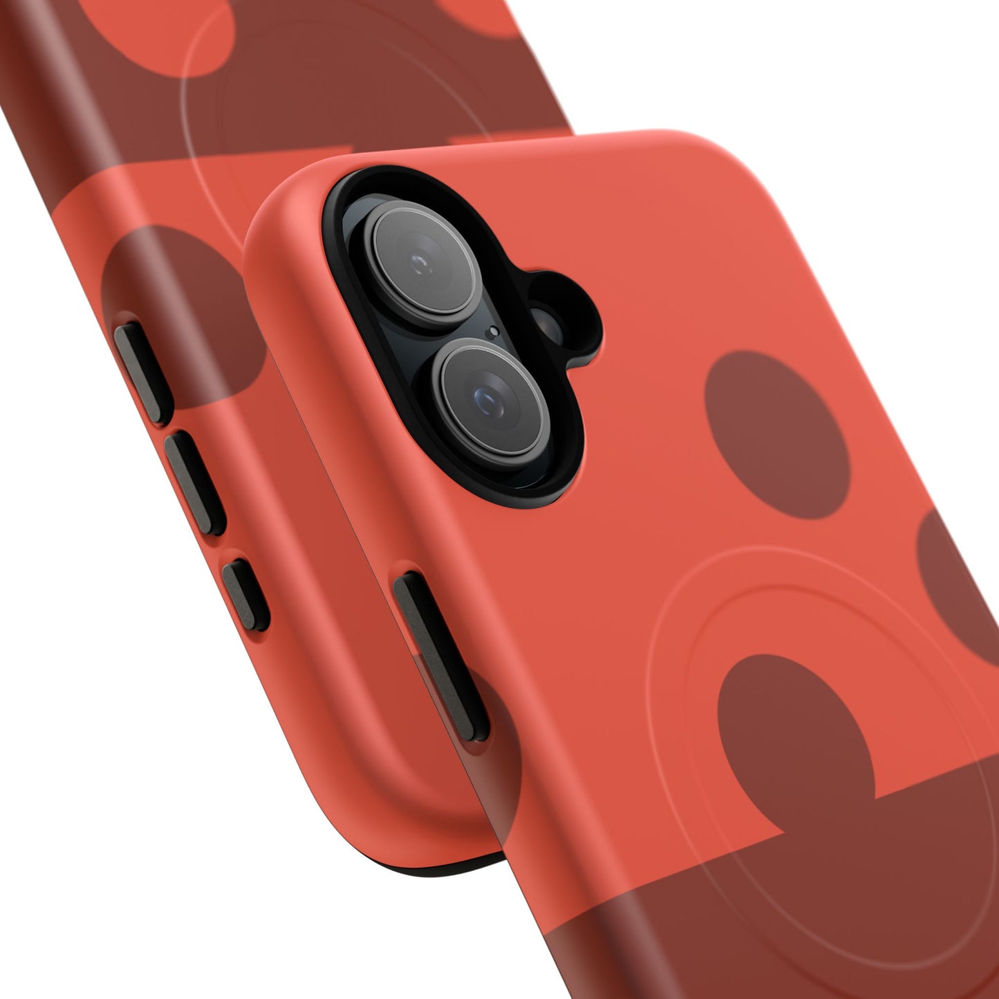 Red Polka Dot Magnetic Tough Case — Protective Phone Cover with MagSafe
