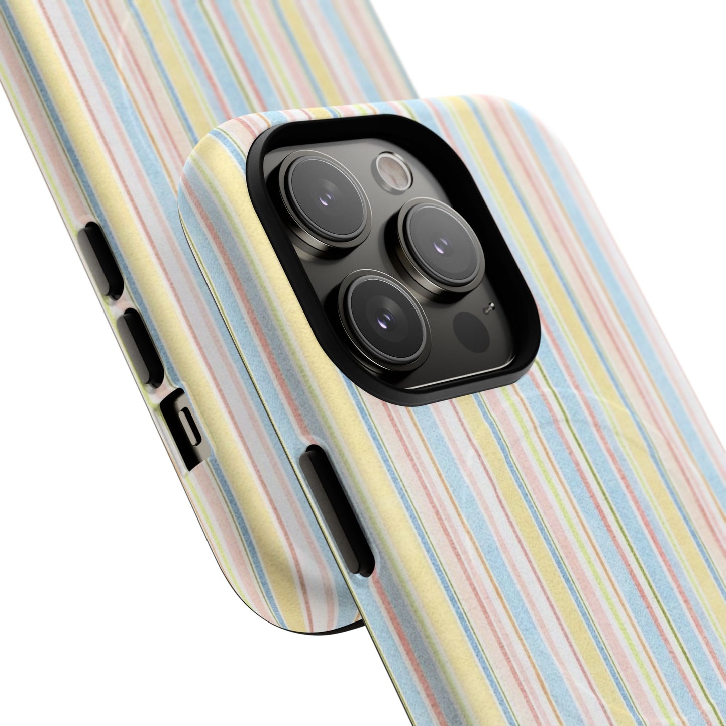 Striped Pastel Phone Case — Tough Magnetic Protection