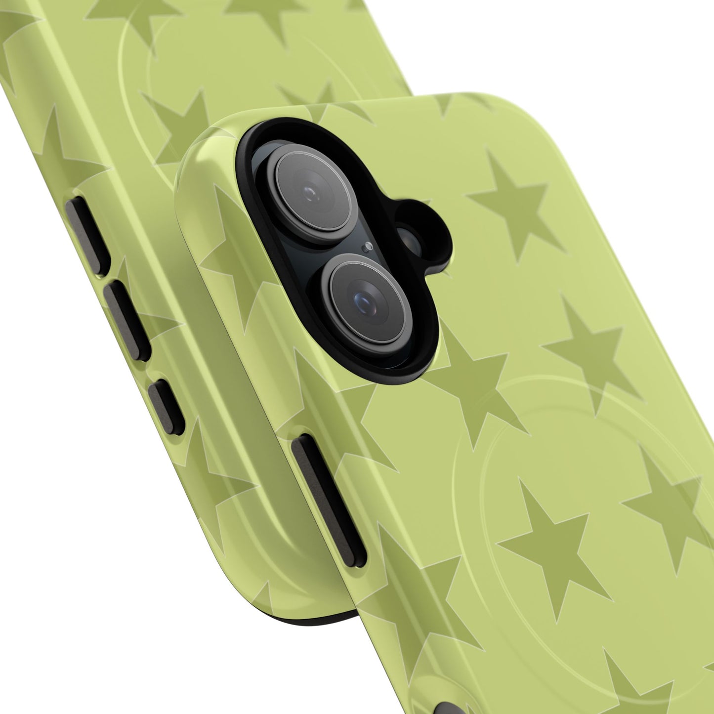 Olive Star Pattern Tough Magnetic Phone Case — Slim Protective iPhone Cover