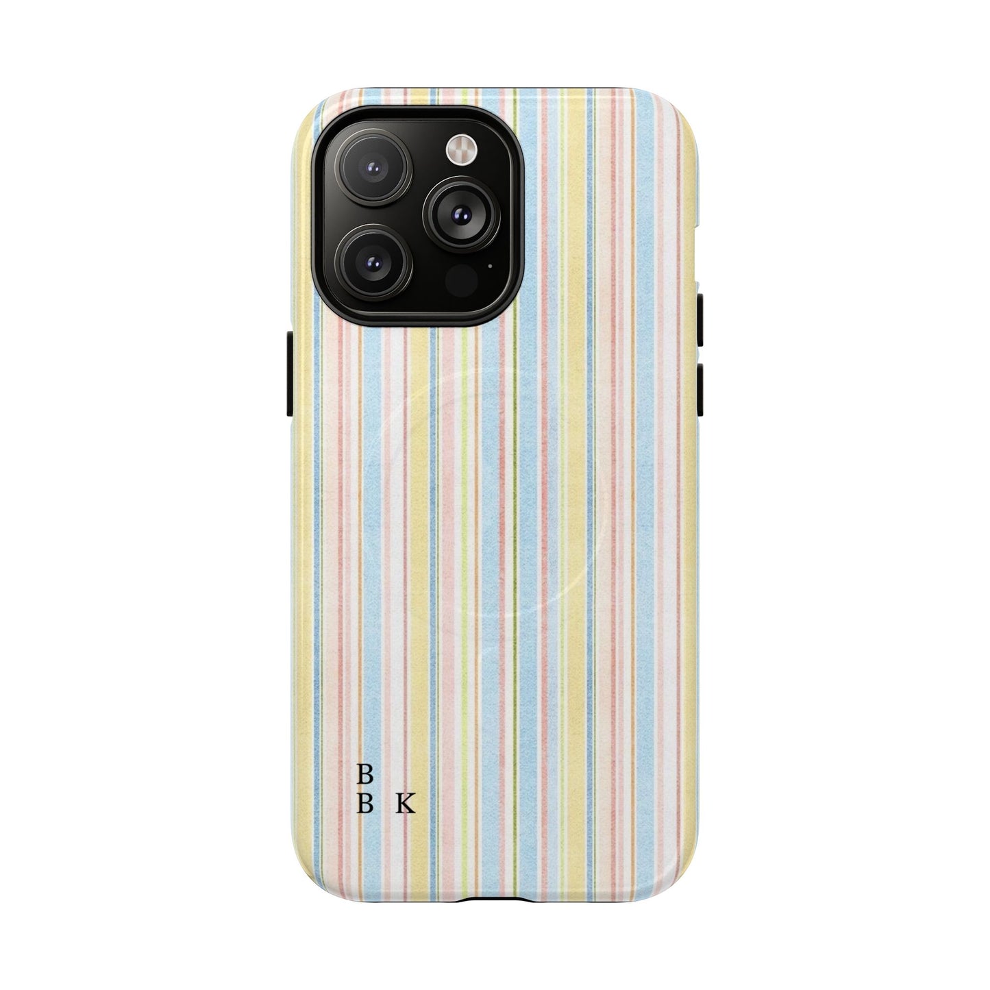 Striped Pastel Phone Case — Tough Magnetic Protection