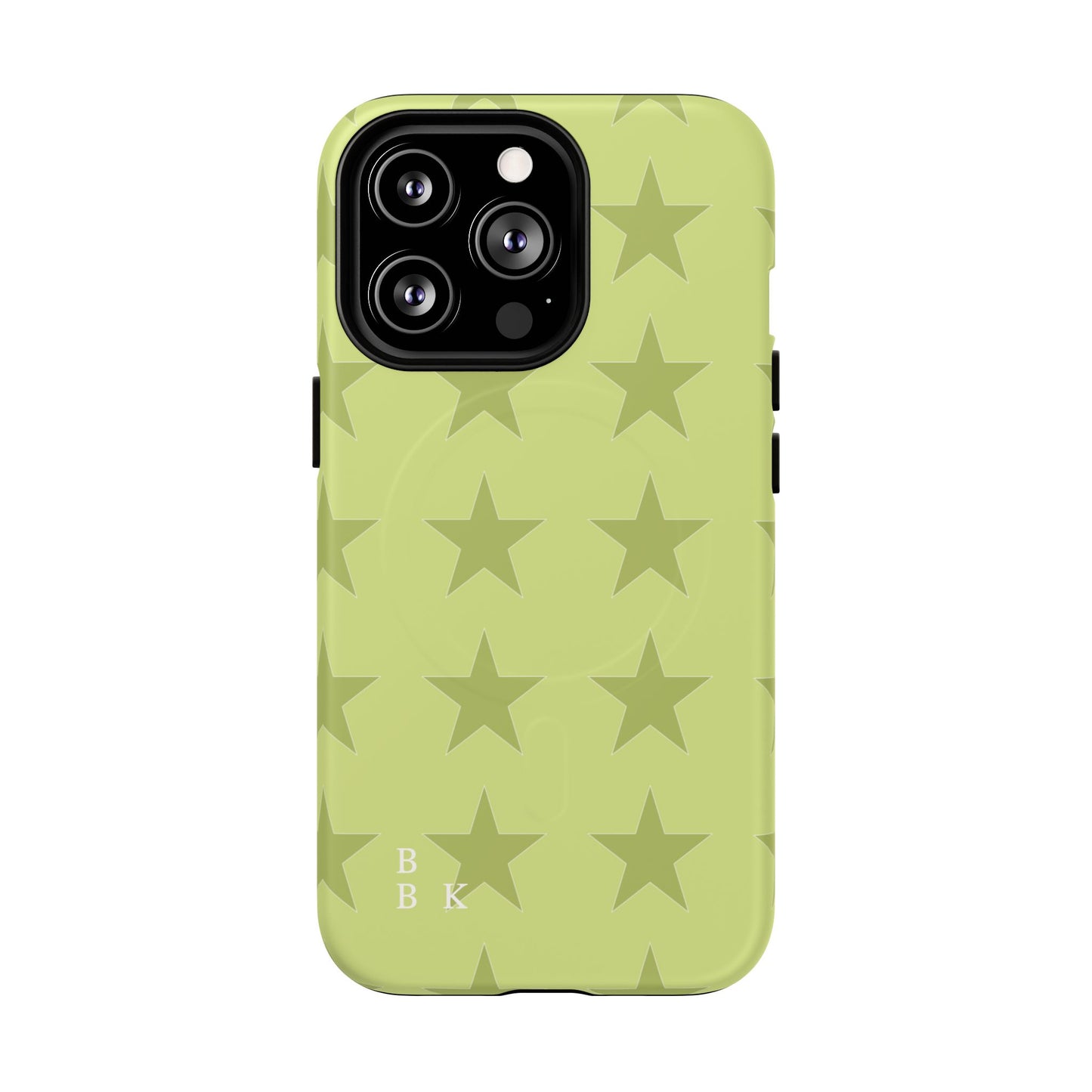 Olive Star Pattern Tough Magnetic Phone Case — Slim Protective iPhone Cover